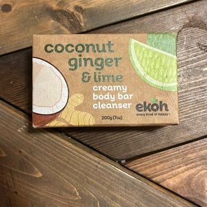 Coconut – Ginger & Lime ekoh 7oz creamy body bar cleanser